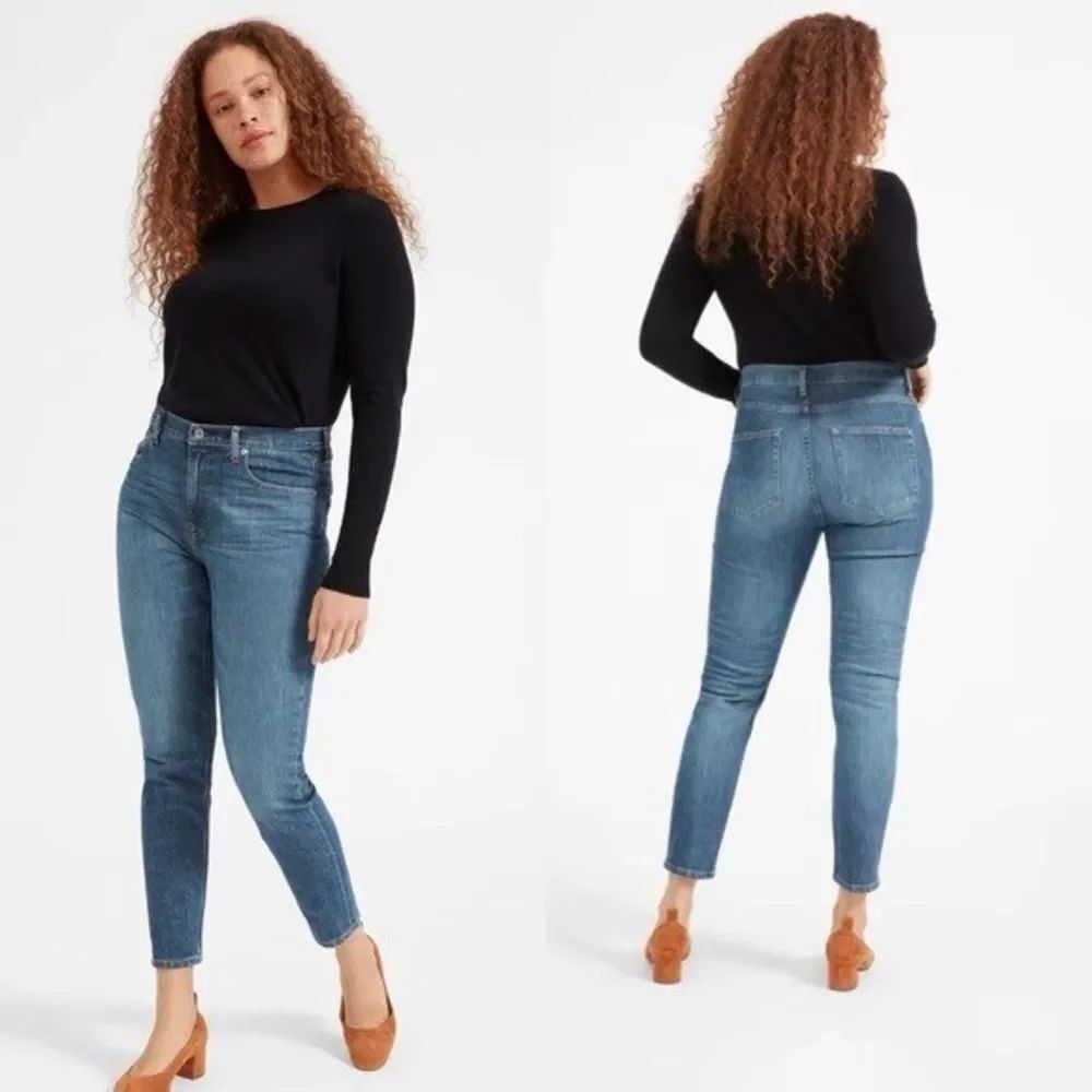 New NWOT Everlane High Rise Skinny Stretch Jean Medium Wash